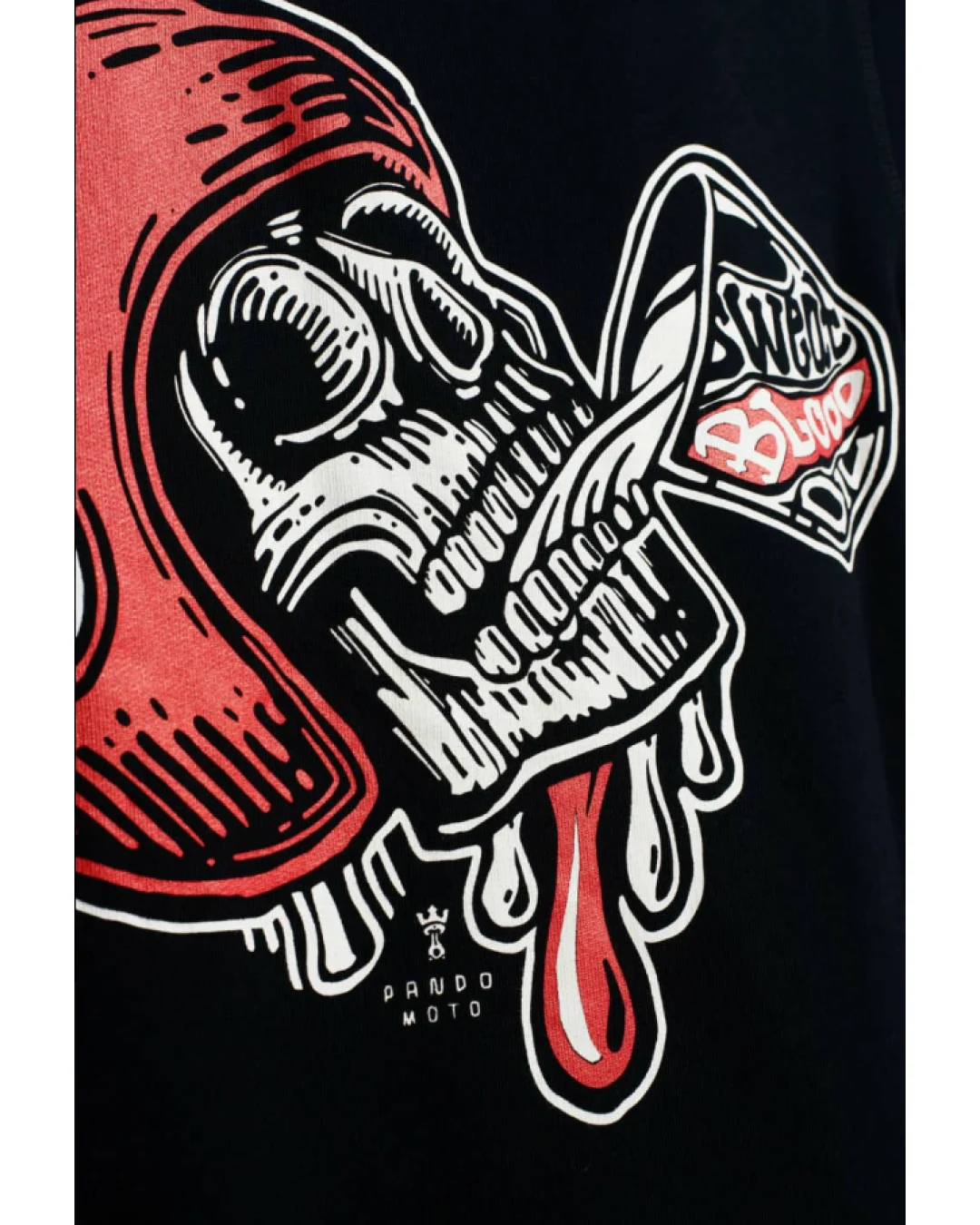 Тениска с дълъг ръкав PANDO MOTO JOHN SKULL 01 - Regular Fit