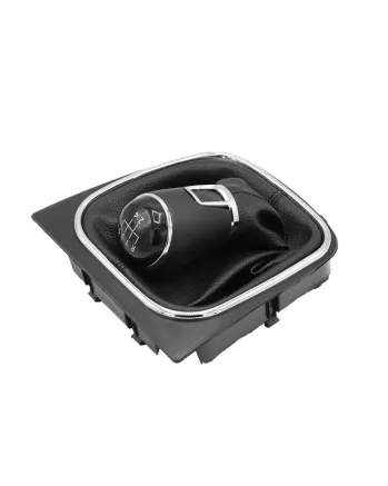 Топка скоростен лост с маншон от еко кожа 5 скорости за VW Golf Mk 5, Mk 6, Scirocco Mk3, Jetta Mk6, VW EOS, 6 Viteze ОЕМ 1K0711113