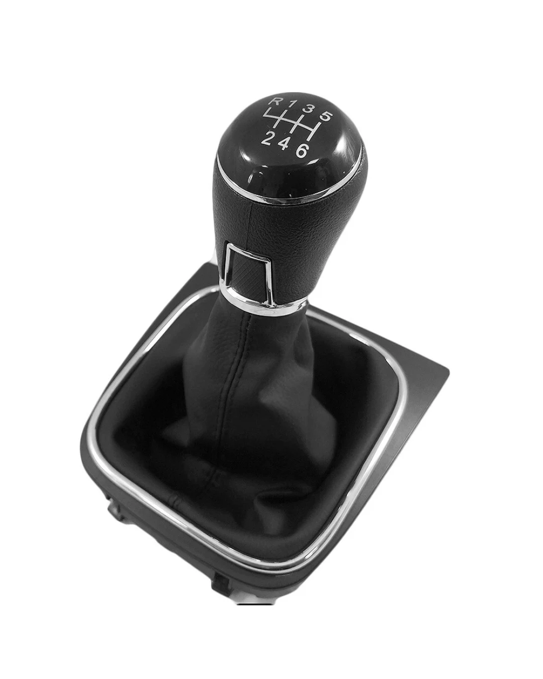 Топка скоростен лост с маншон от еко кожа 6 скорости за VW Golf Mk 5, Mk 6, Scirocco Mk3, Jetta Mk6, VW EOS ОЕМ 1K0711113