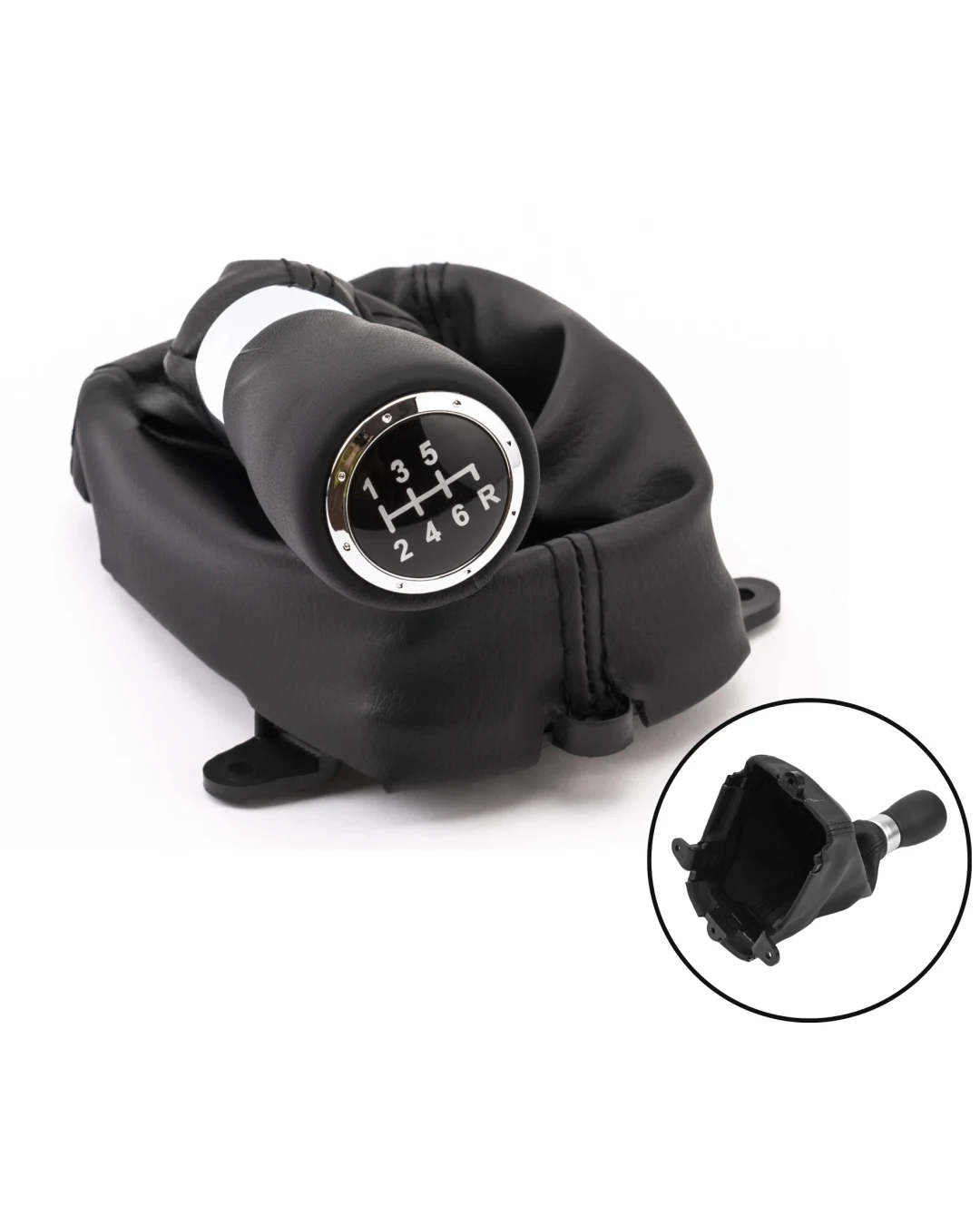 Топка Скоростен Лост с Маншон от Еко Кожа За Honda Accord VIII 2008–2014 6 Скорости OEM 54102-T2A-L01ZB