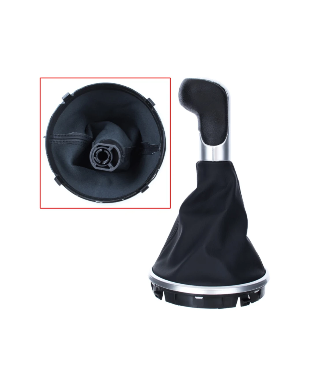 Топка Скоростен Лост с Маншон От Еко Кожа За Skoda Fabia II 5J Roomster 5 Скорости ОЕМ 5J0711113