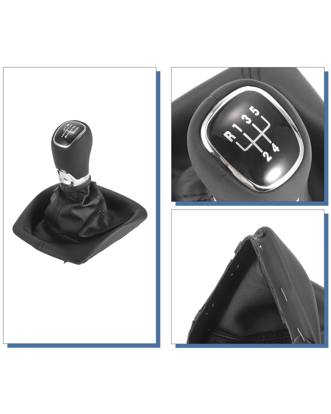 Топка Скоростен Лост с Маншон От Еко Кожа За Skoda Octivia II 5 Скорости ОЕМ 1Z0711141B9B9