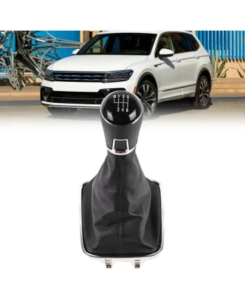 Топка Скоростен Лост с Маншон От Еко Кожа За Volkswagen Tiguan I, Sharan II, Golf Plus 6 Скорости ОЕМ 5N0711113Q