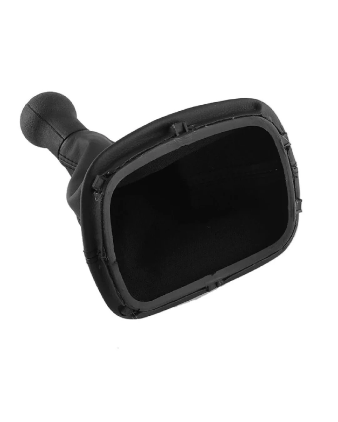 Топка за скоростен лост + маншон и скоба - за Passat B5 1996-2005 - черна - 6 скорости