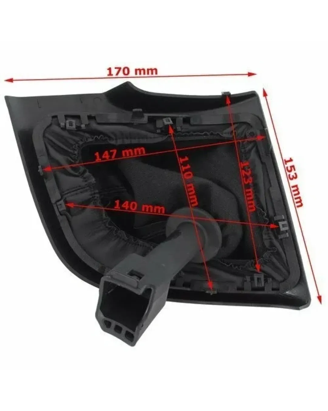 Топка за скоростен лост + маншон с рамка за Fiat Ducato, Peugeot Boxer и Citroen Jumper – 6 скорости – OEM 1608508580 / 46314090 / 55348945