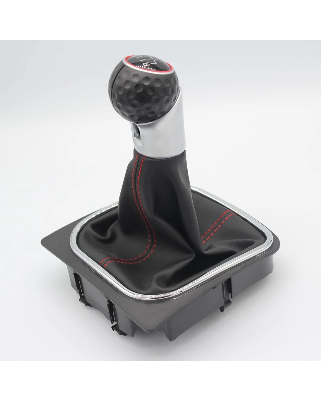 Топка за Скоростен Лост с кожен маншон кожух с рамка за Volkswagen Фолксваген Голф Golf Mk5 Mk6 Scirocco Jetta 5 6 EOS 6-скорости