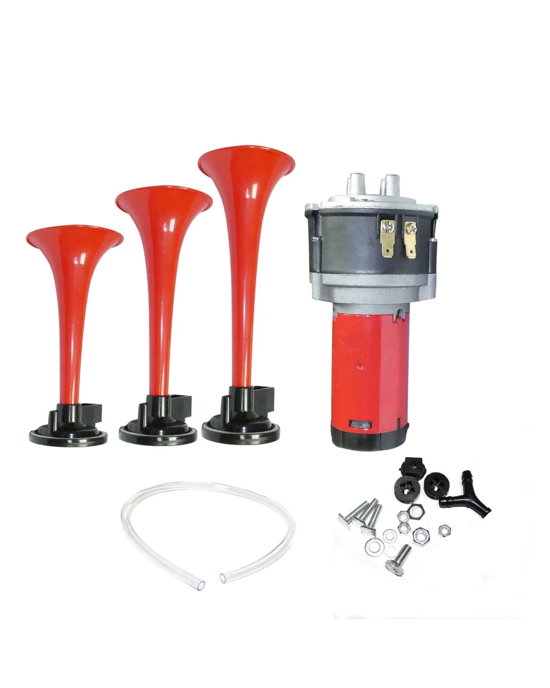 Тромба клаксон сирена с компресор тройна за 12V кола камион бус
