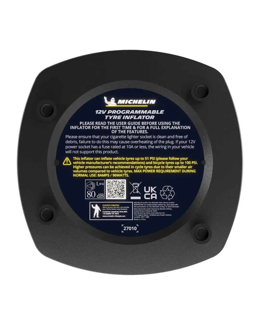 Цифров компресор за гуми Michelin 12V Programmable (51 PSI)