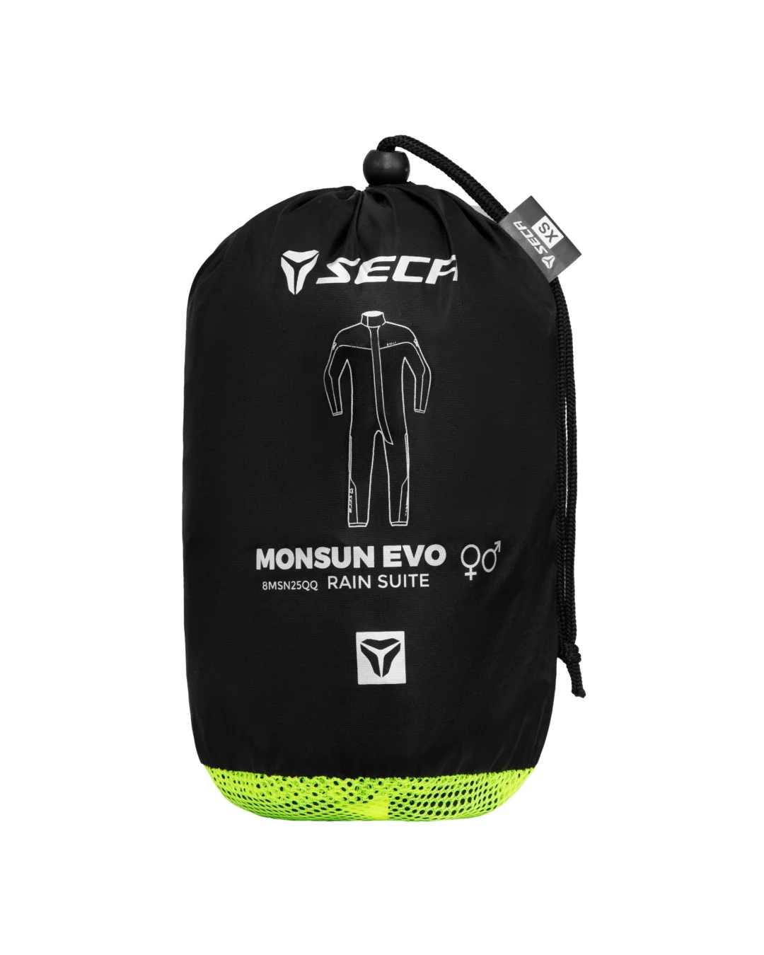 Цял дъждобран SECA MONSUN EVO BLACK/FLUO