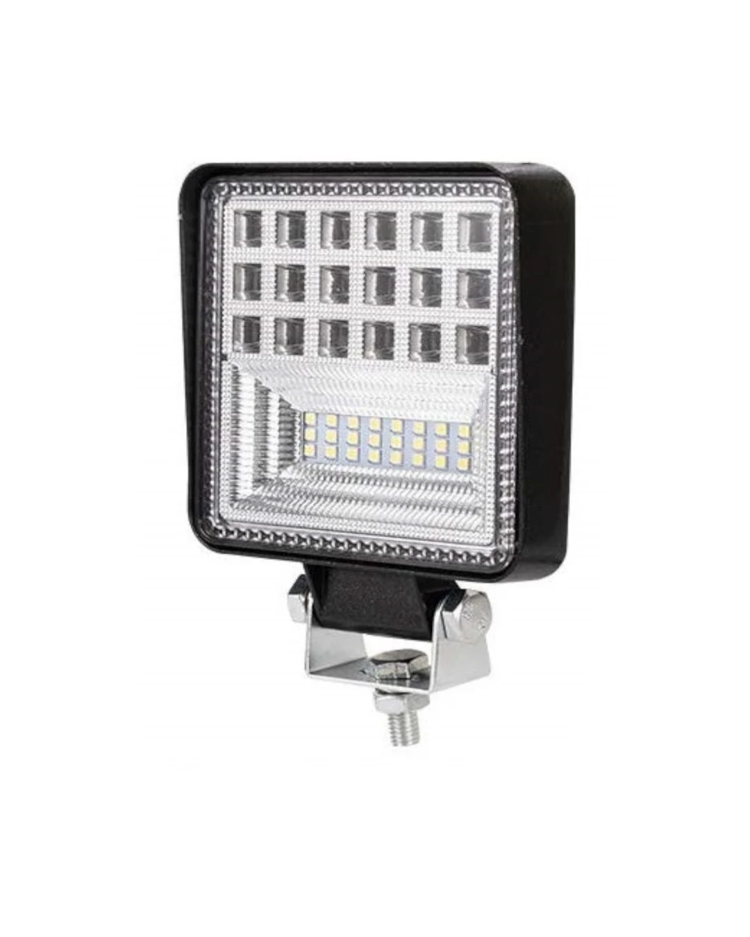 Универсален 126W Лед LED Халоген Фар Работна Лампа 12V - 24V бяла светлина за автомобил офроуд бус ван камион