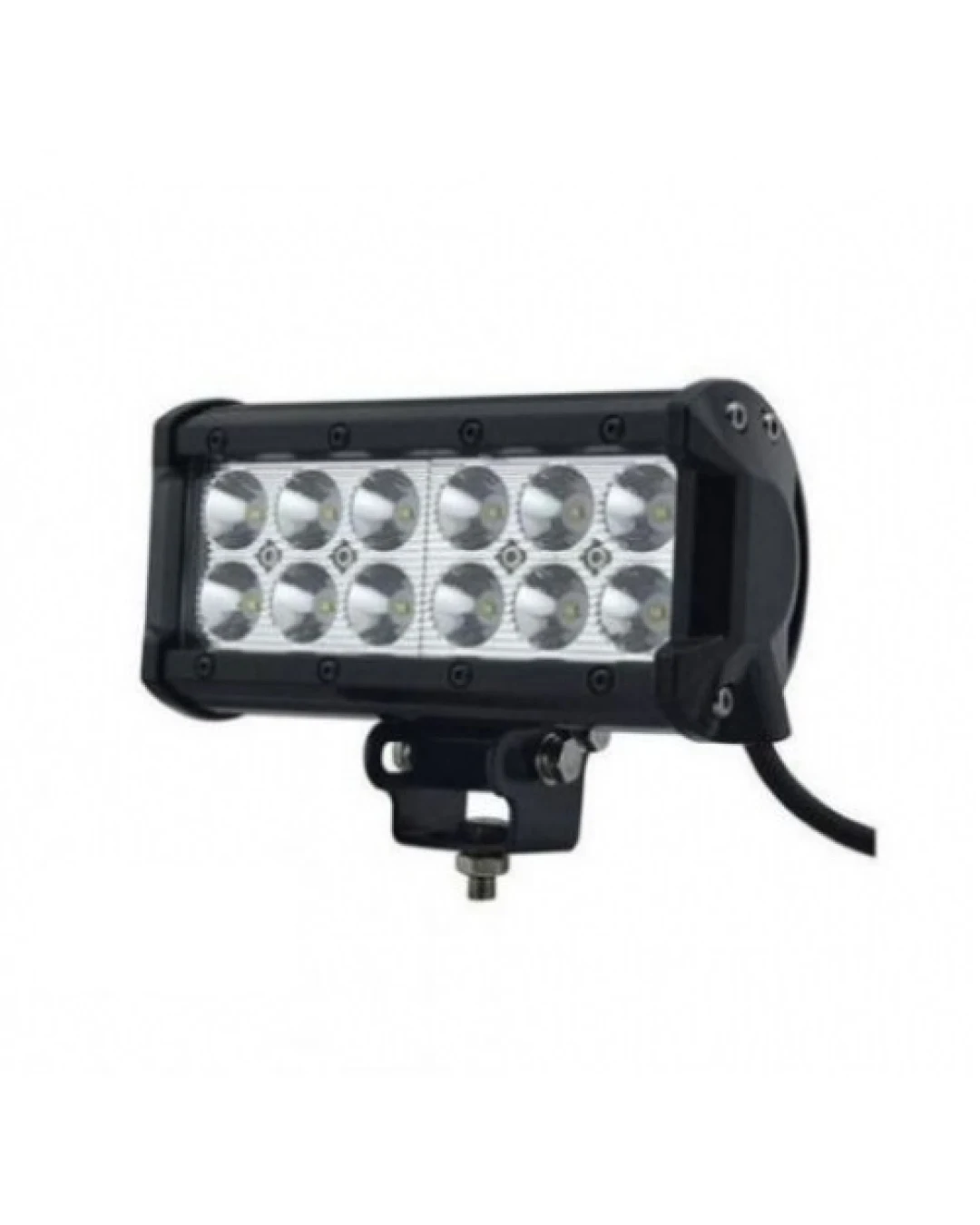 Универсален 36W Лед LED Халоген Фар Работна Лампа 12V - 24V с Насочена Spot Светлина за автомобил офроуд бус ван камион
