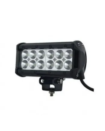 Универсален 36W Лед LED Халоген Фар Работна Лампа 12V - 24V с Насочена Spot Светлина за автомобил офроуд бус ван камион