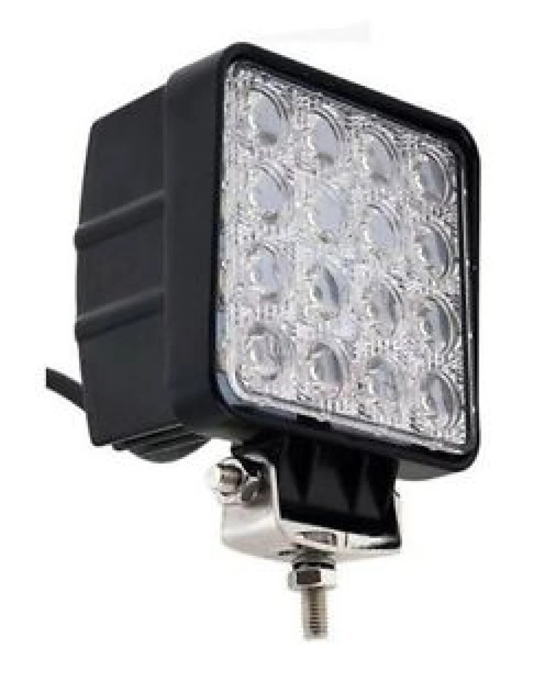 Универсален 48W Лед LED Халоген Фар Работна Лампа 12V - 24V с Насочена Spot Светлина за автомобил офроуд бус ван камион