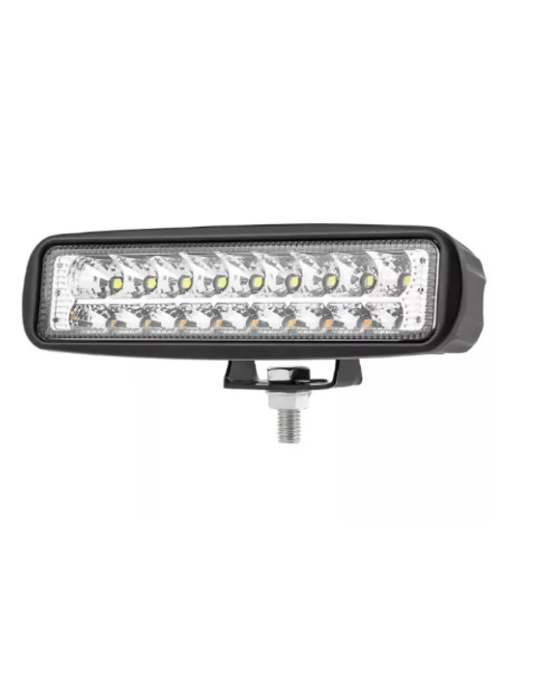 Универсален 54W Лед LED Халоген Фар Работна Лампа 12V - 24V с мигач бяло - оранжева светлина за автомобил офроуд бус ван камион