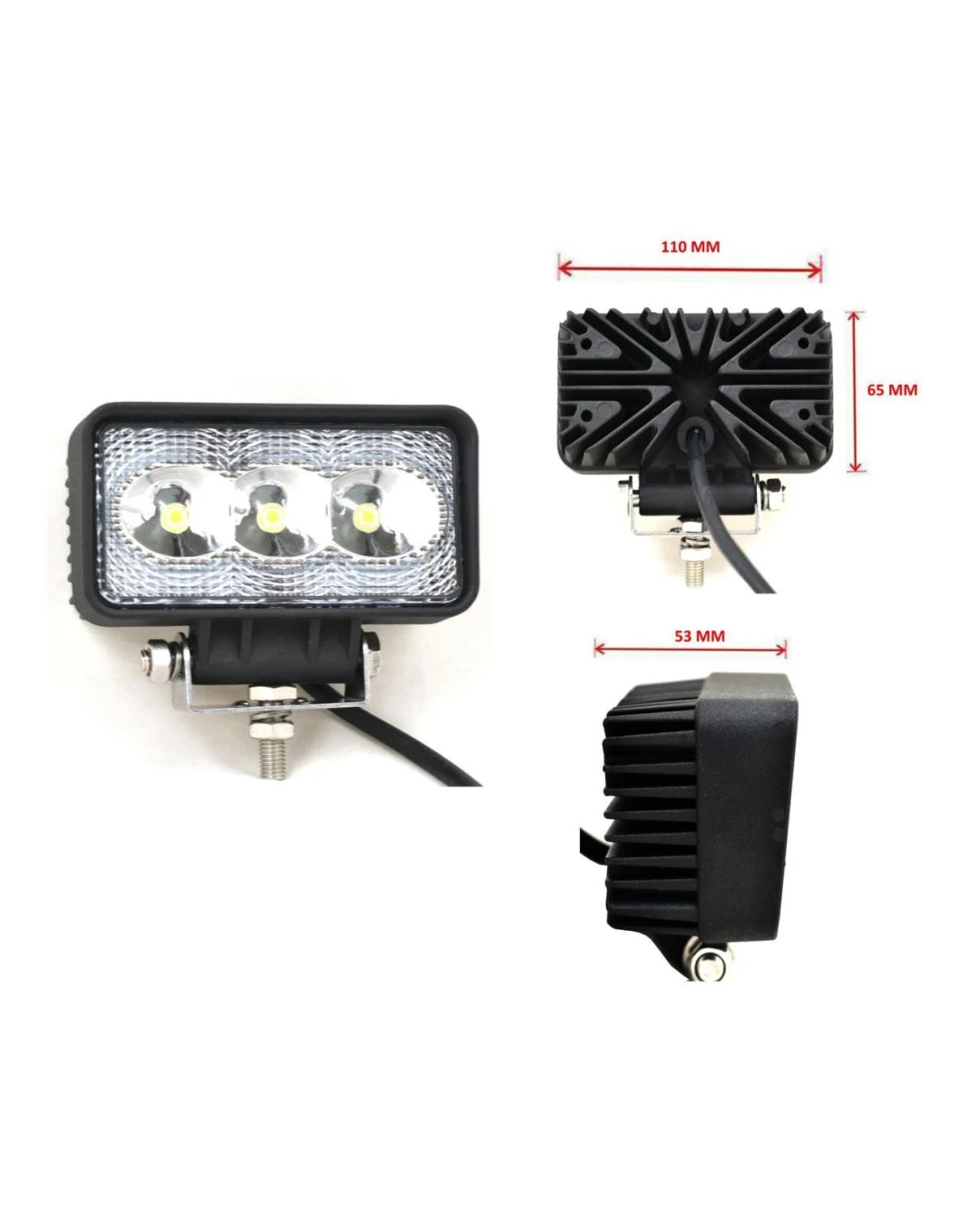 Универсален Мини Лед LED Халоген Фар Работна Лампа 12V - 24V за автомобил офроуд бус ван камион