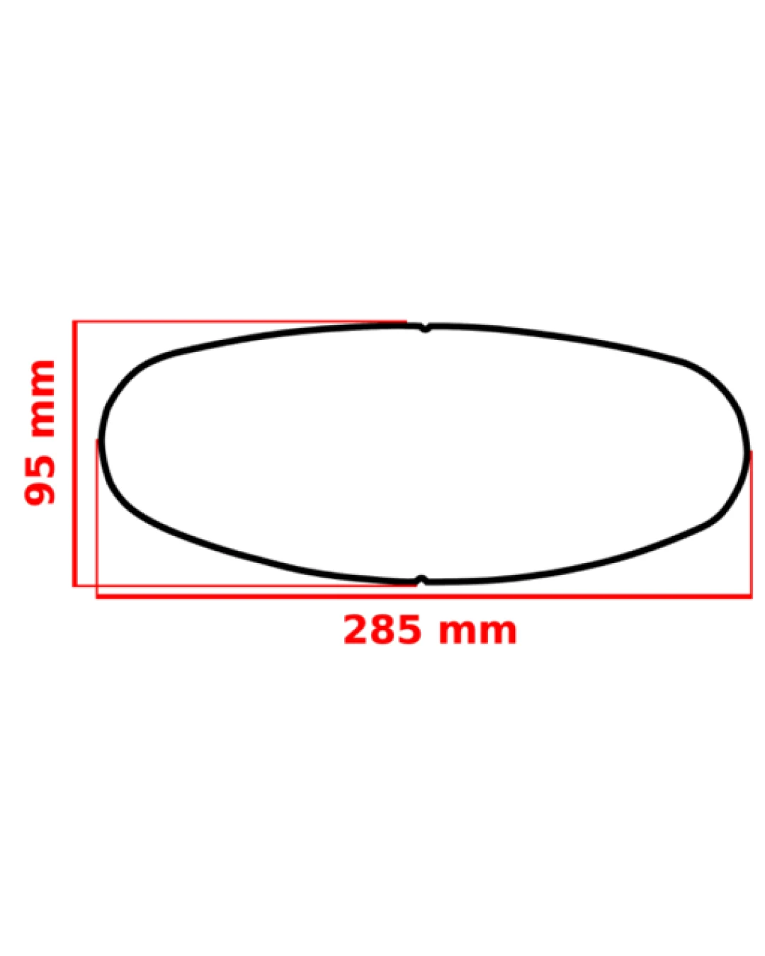 Универсална плака ANTIFOG FOGCITY FULLFACE FCE002 285x95mm