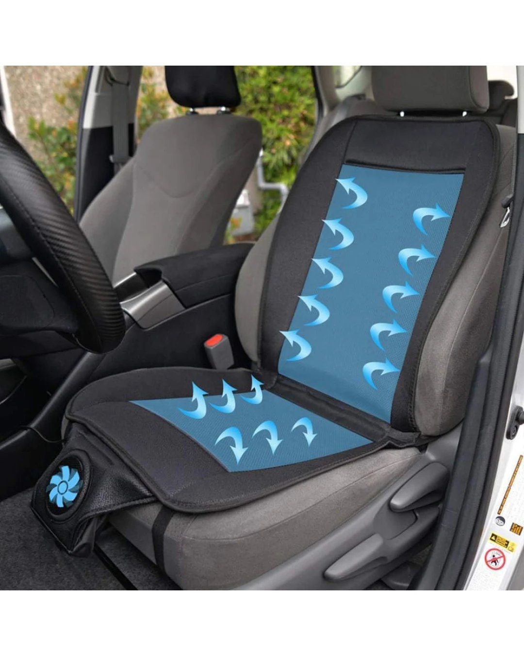 Универсална Подложка протектор за Седалка с Охлаждаща Функция с Вграден Вентилатор 12V