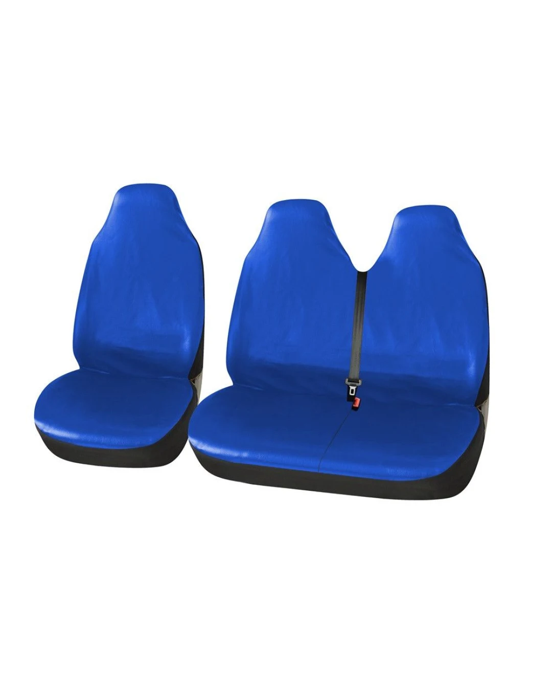 Универсални Калъфи/Тапицерия за предни седалки на бус/ван, Eко кожа, Сини