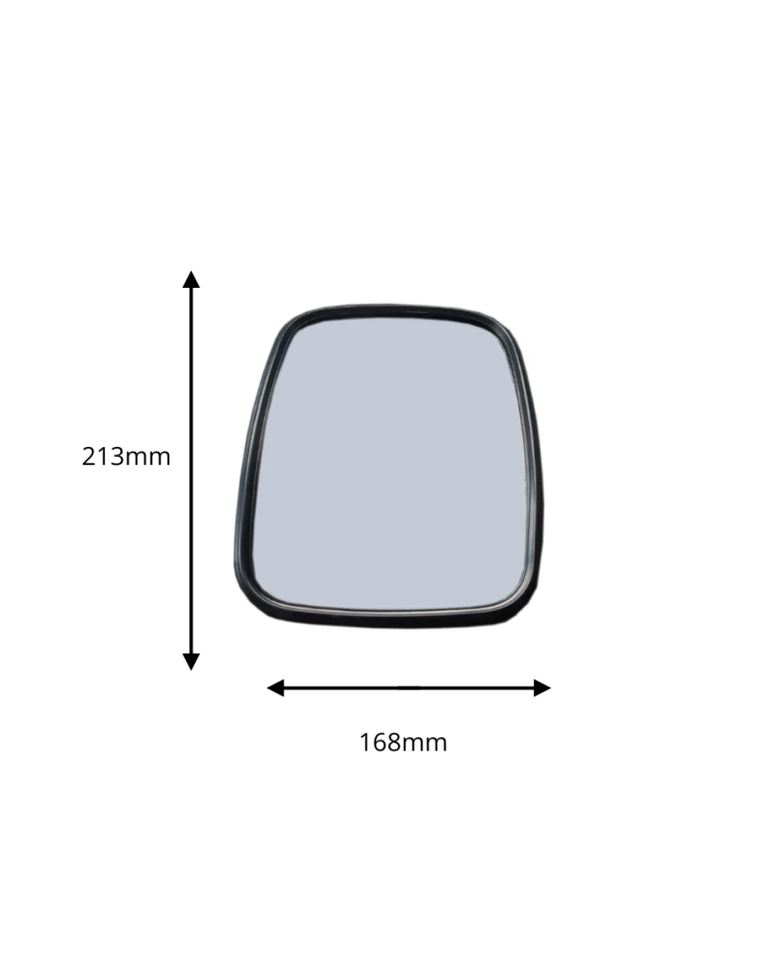 Универсално широкоъгълно странично огледало за обратно виждане 213 mm x 168 mm за камион мотокар строителни и селскостопански машини и др.