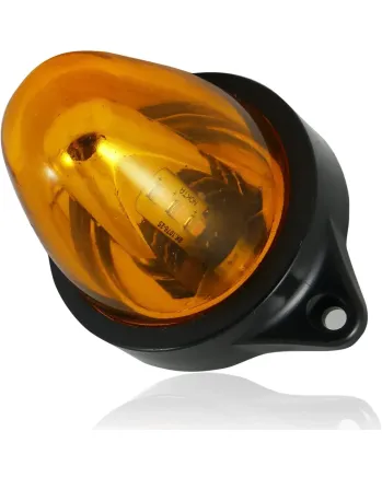 Въртяща сигнална/аварийна оранжева LED лампа 24V 12V Маяк нова