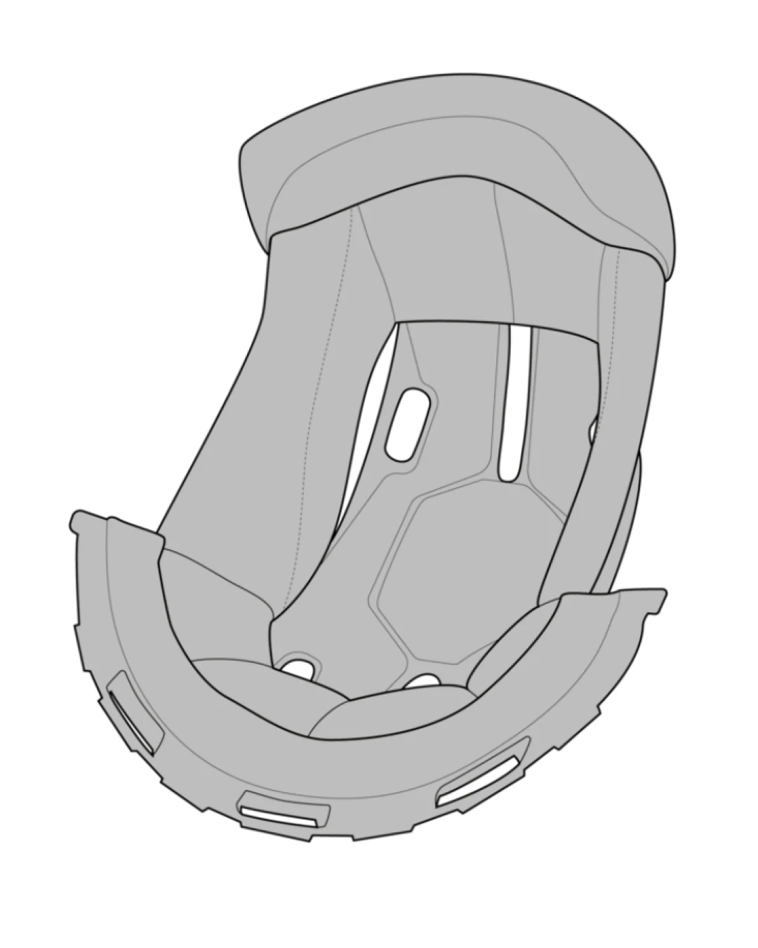 Вътрешност за каска SIMPSON Venom - Top Cap Padding