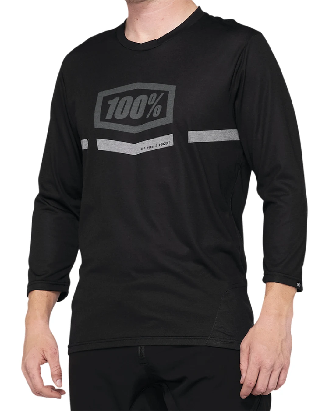 Вело джърси 100% AIRMATIC 3/4 SLEEVE BLACK