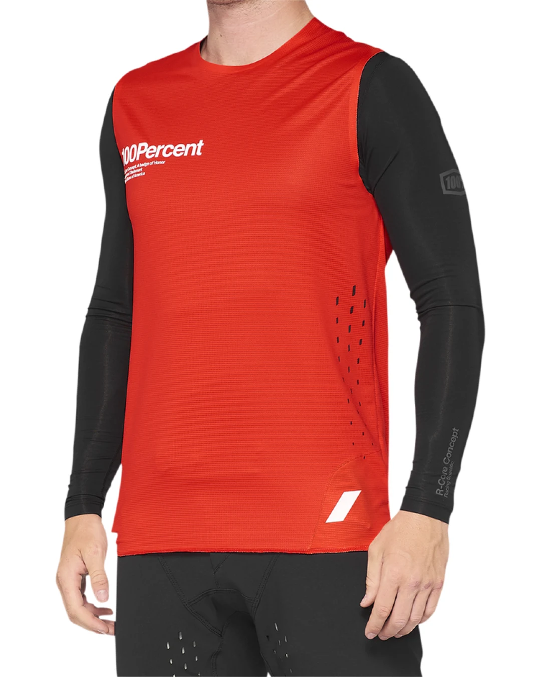 Вело джърси 100% R-CORE CONCEPT RED/BLACK