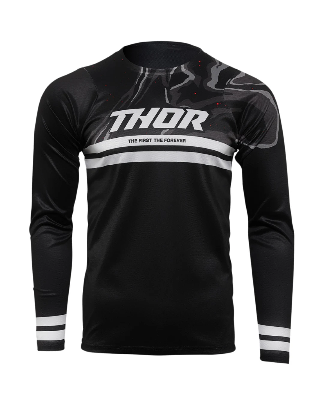 Вело джърси THOR ASSIST BANGER LONG SLEEVE BLACK