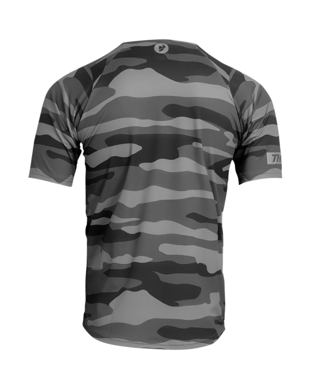Вело джърси THOR ASSIST CAMO SHORT SLEEVE DARK GRAY