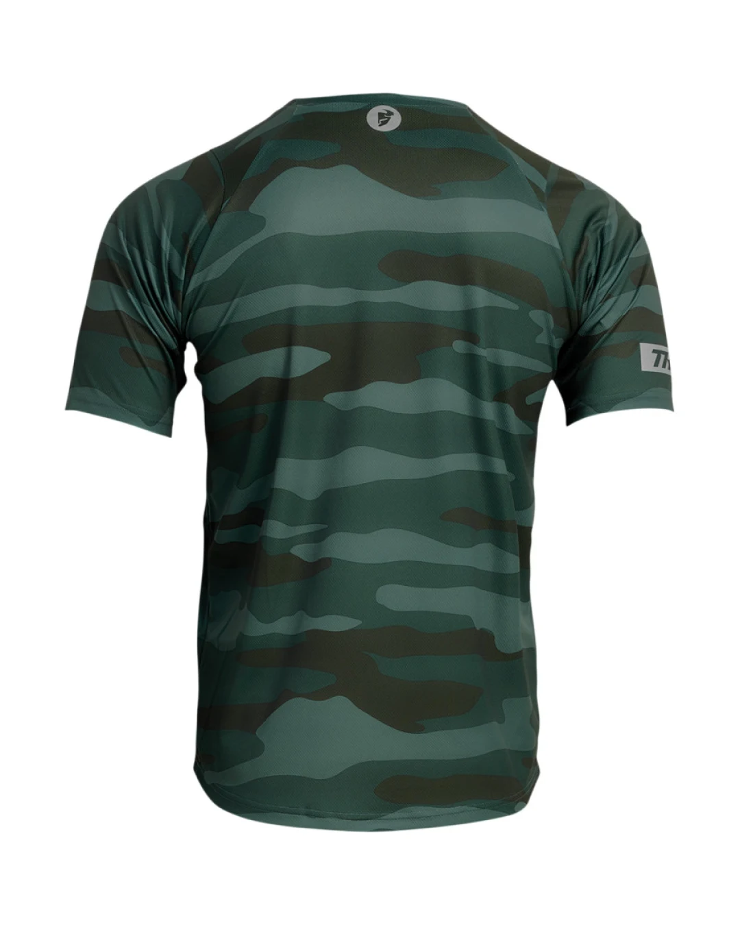 Вело джърси THOR ASSIST CAMO SHORT SLEEVE GREEN