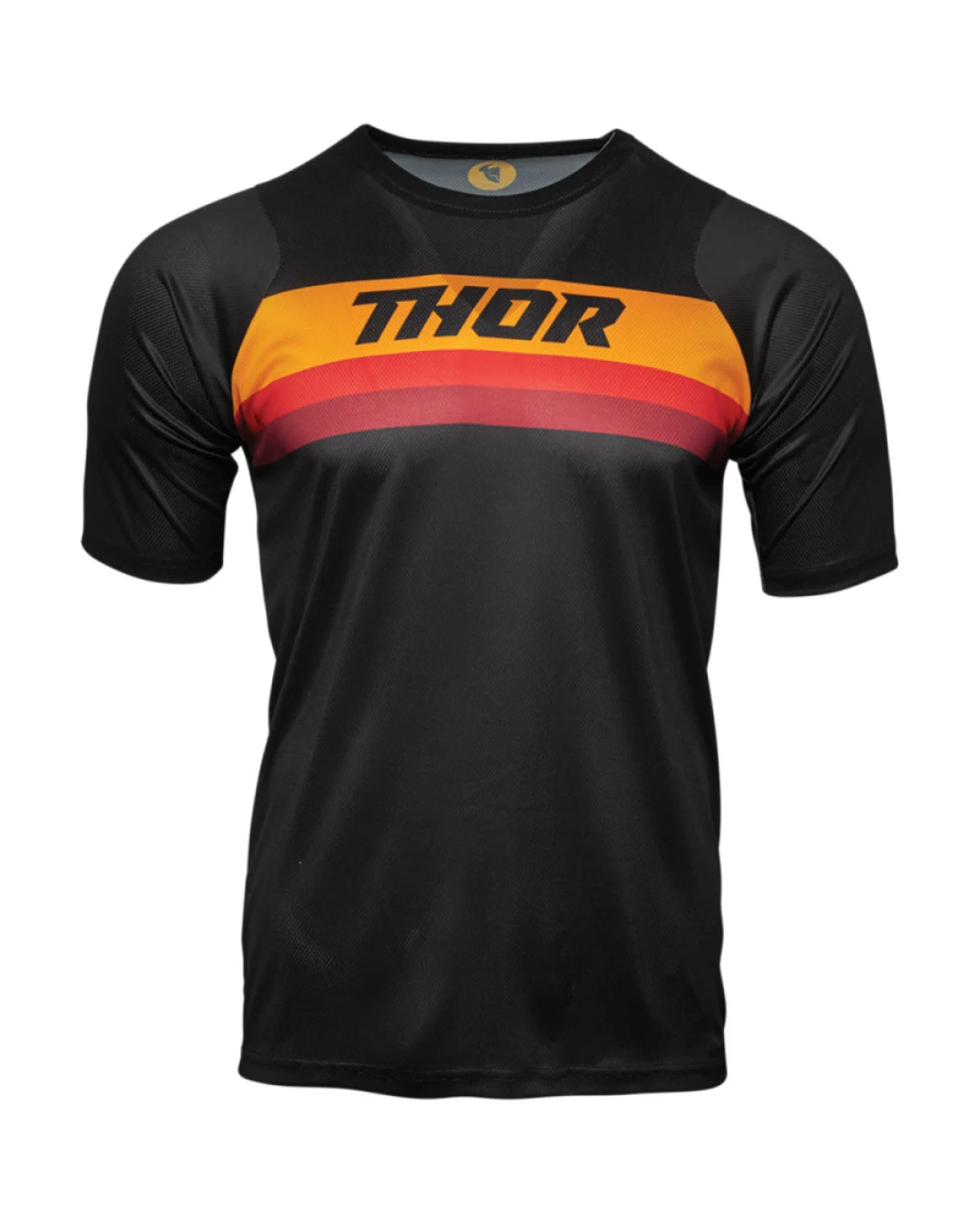 Вело джърси THOR ASSIST SHORT SLEEVE BLACK/ORANGE