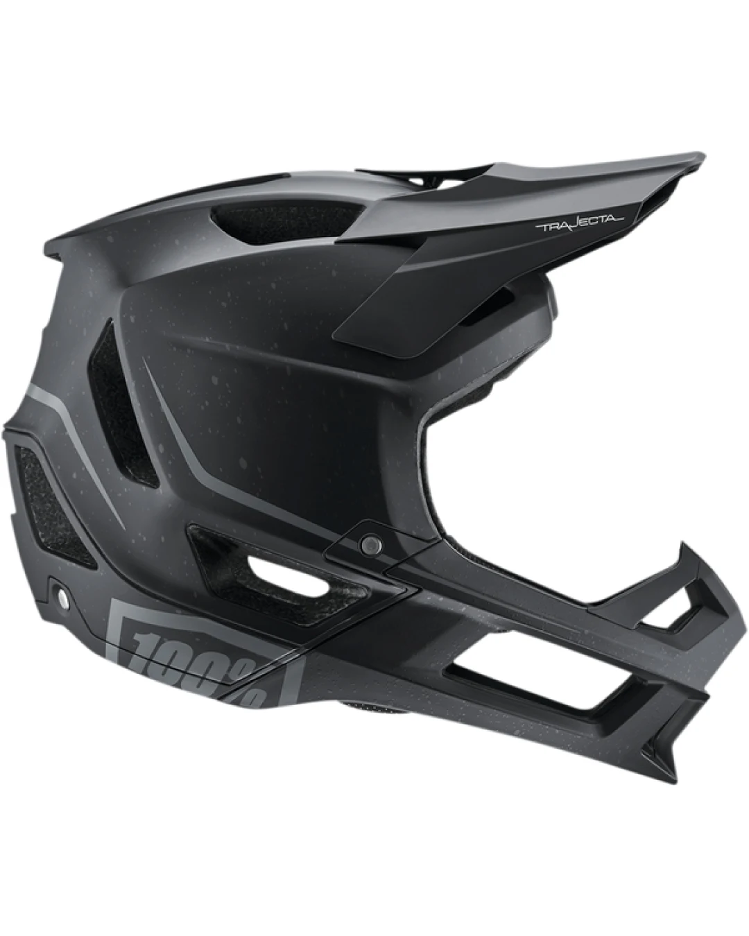 Вело каска  100% TRAJECTA FULL BLACK MATT
