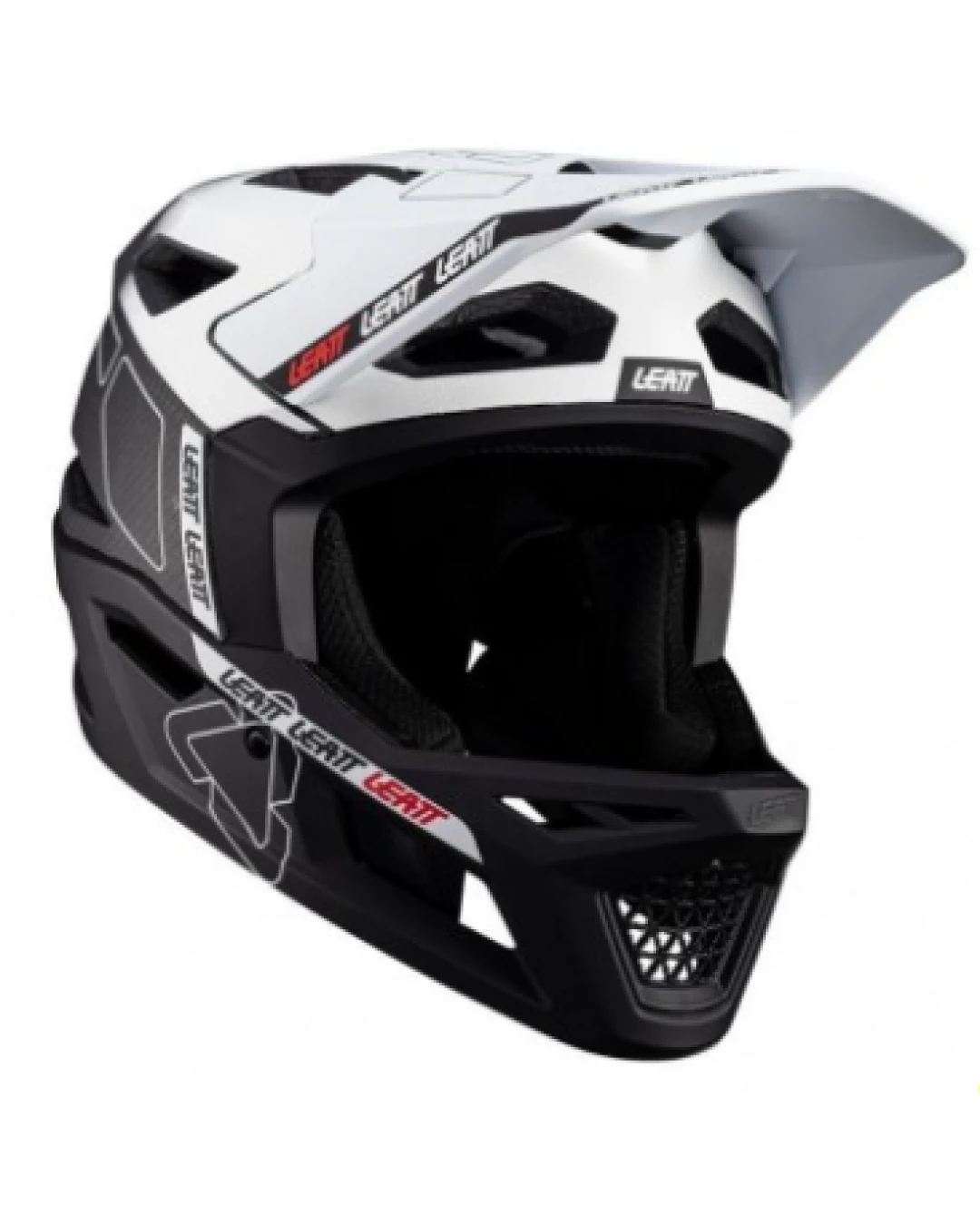 Вело каска LEATT MTB Gravity 6.0 Carbon V24 White