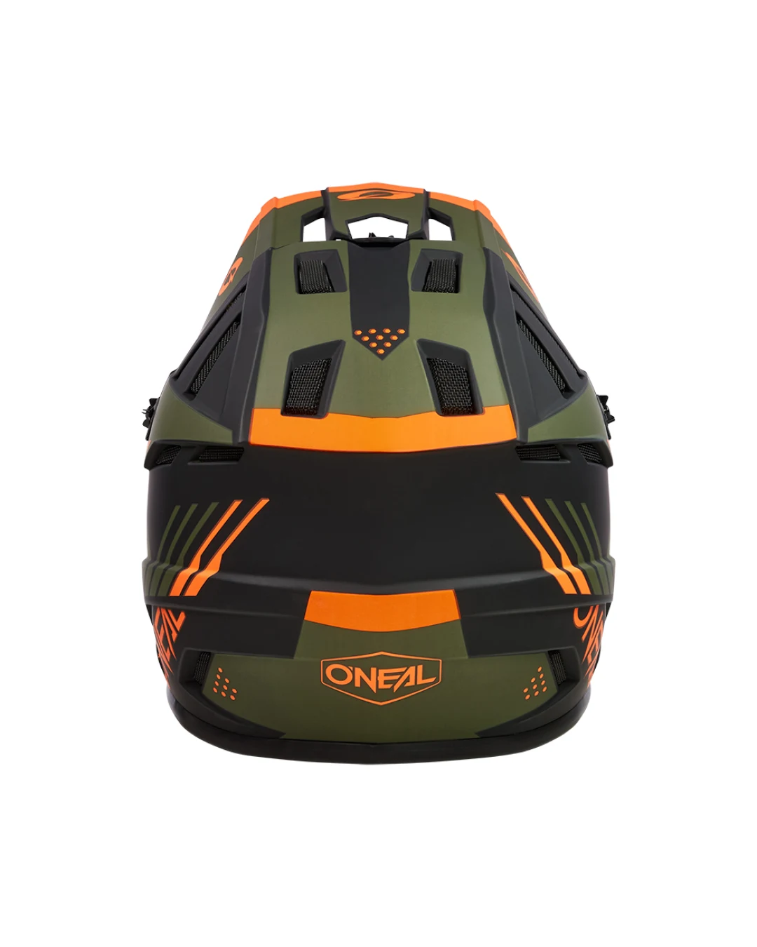 Вело каска O'NEAL BACKFLIP STRIKE V.23 BLACK/ORANGE/OLIVE