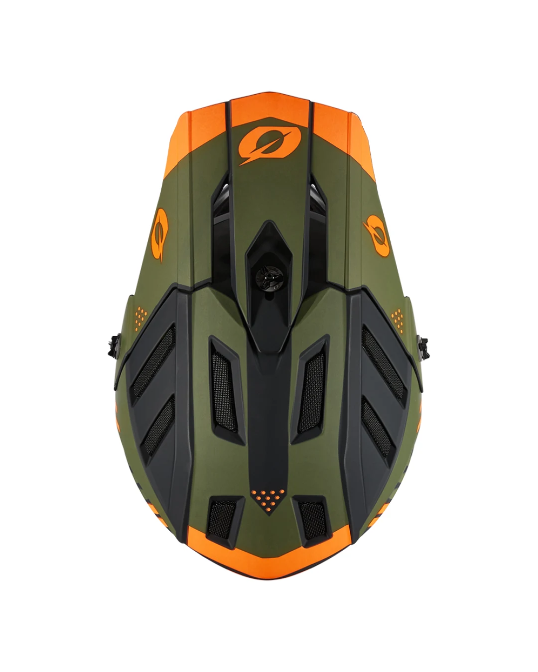 Вело каска O'NEAL BACKFLIP STRIKE V.23 BLACK/ORANGE/OLIVE