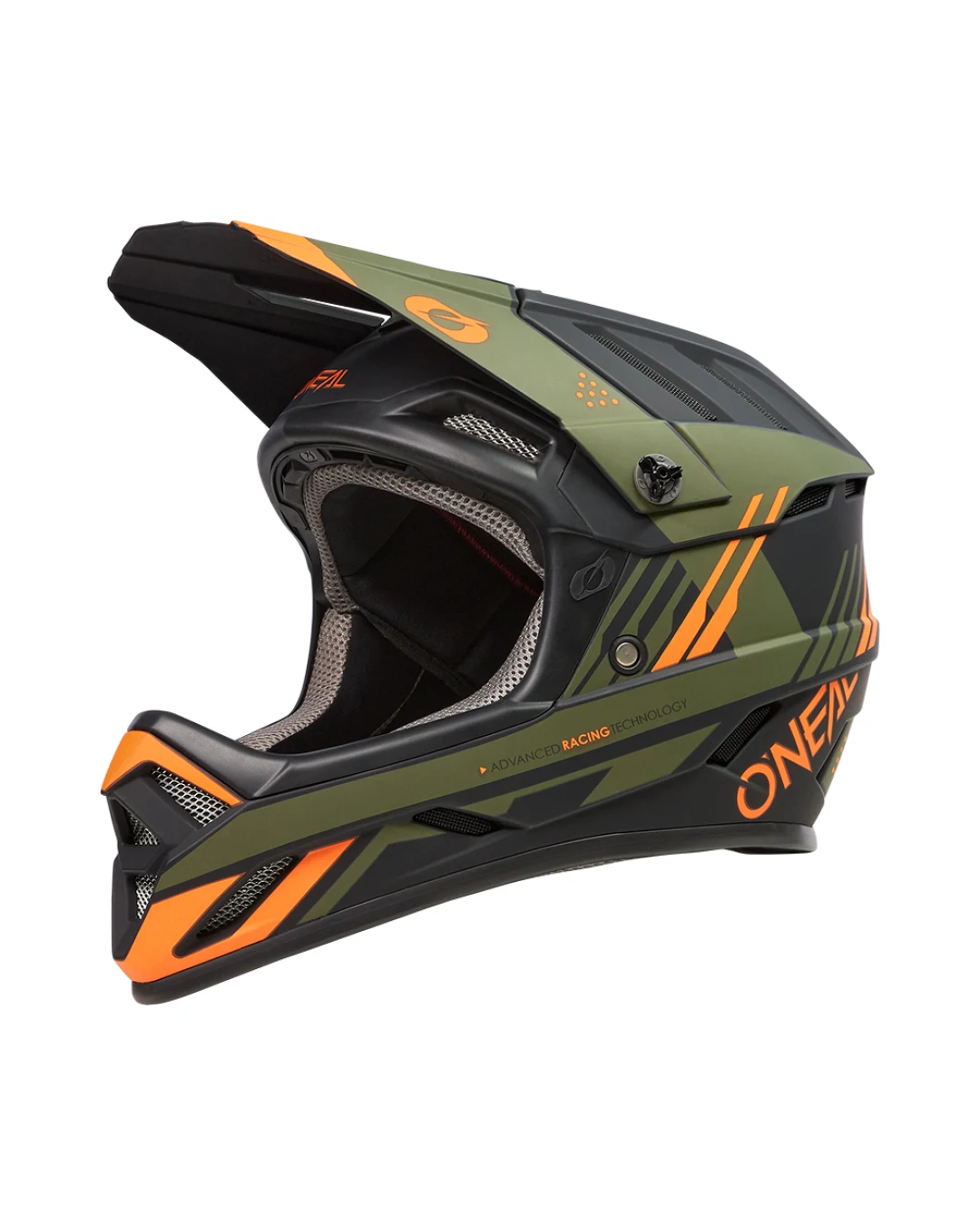 Вело каска O'NEAL BACKFLIP STRIKE V.23 BLACK/ORANGE/OLIVE
