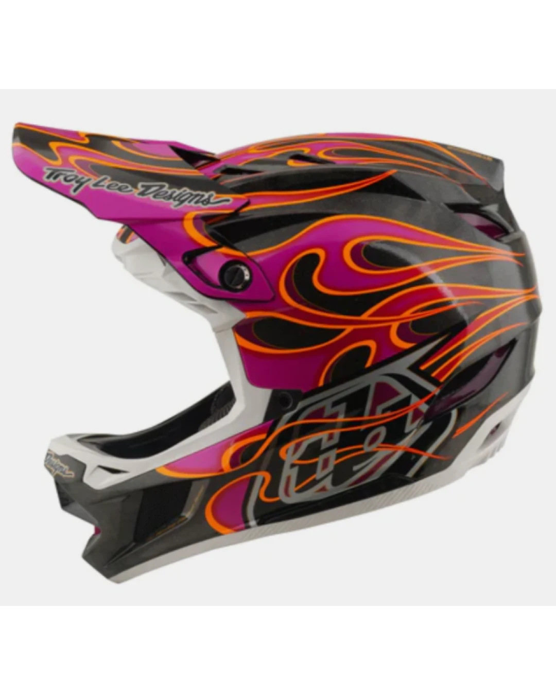 Вело каска Troy Lee Designs D4 Carbon Helmet MIPS Torched Carbon / Magenta