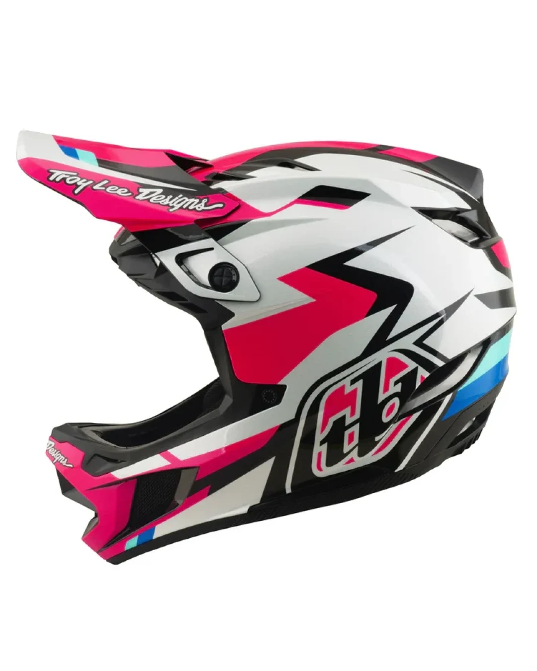 Вело каска Troy Lee Designs D4 Polyacrylite Helmet MIPS Romaer Magenta