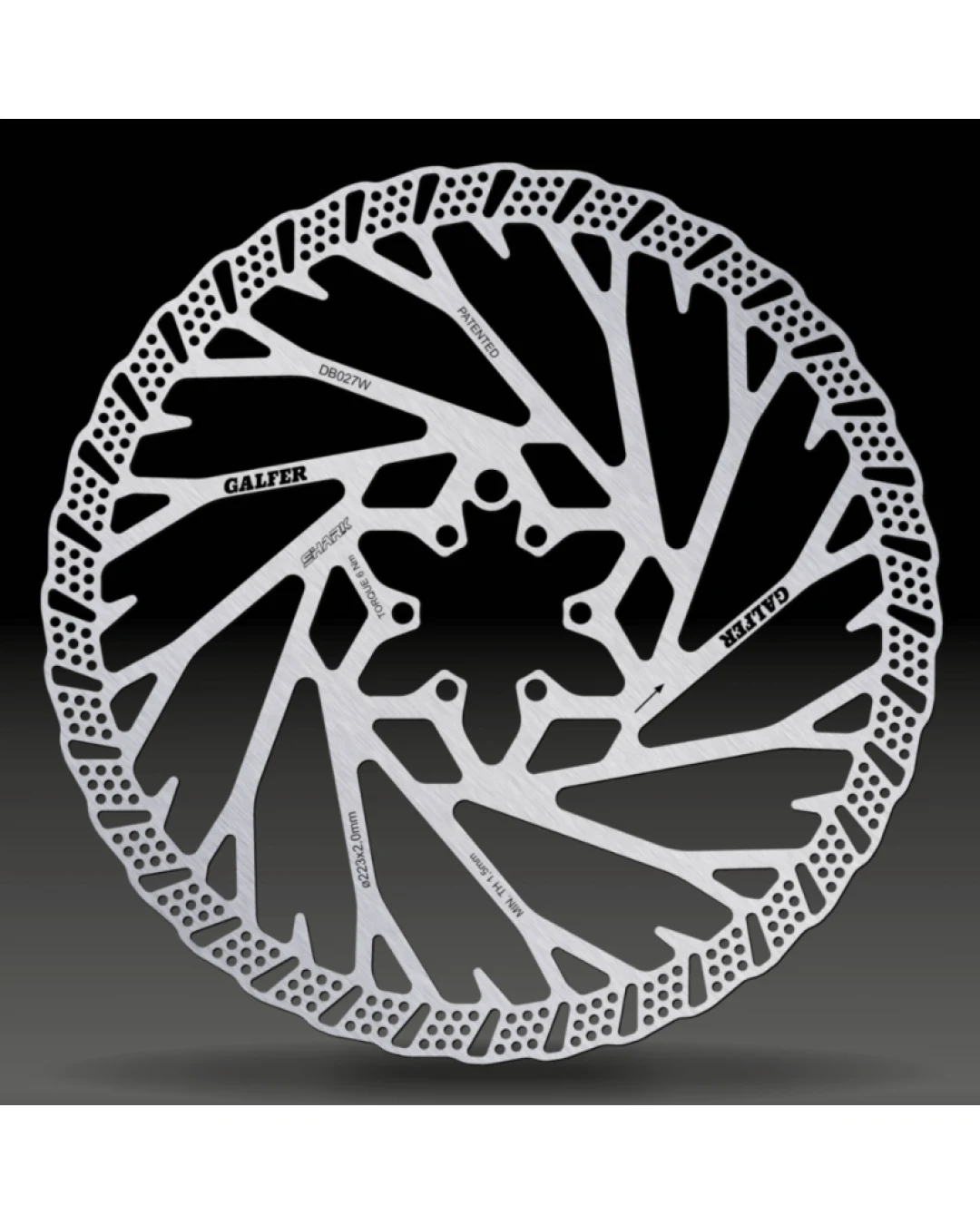 Вело спирачен диск GALFER BIKE DISC SHARK Ø223X2.0MM Brake Disc