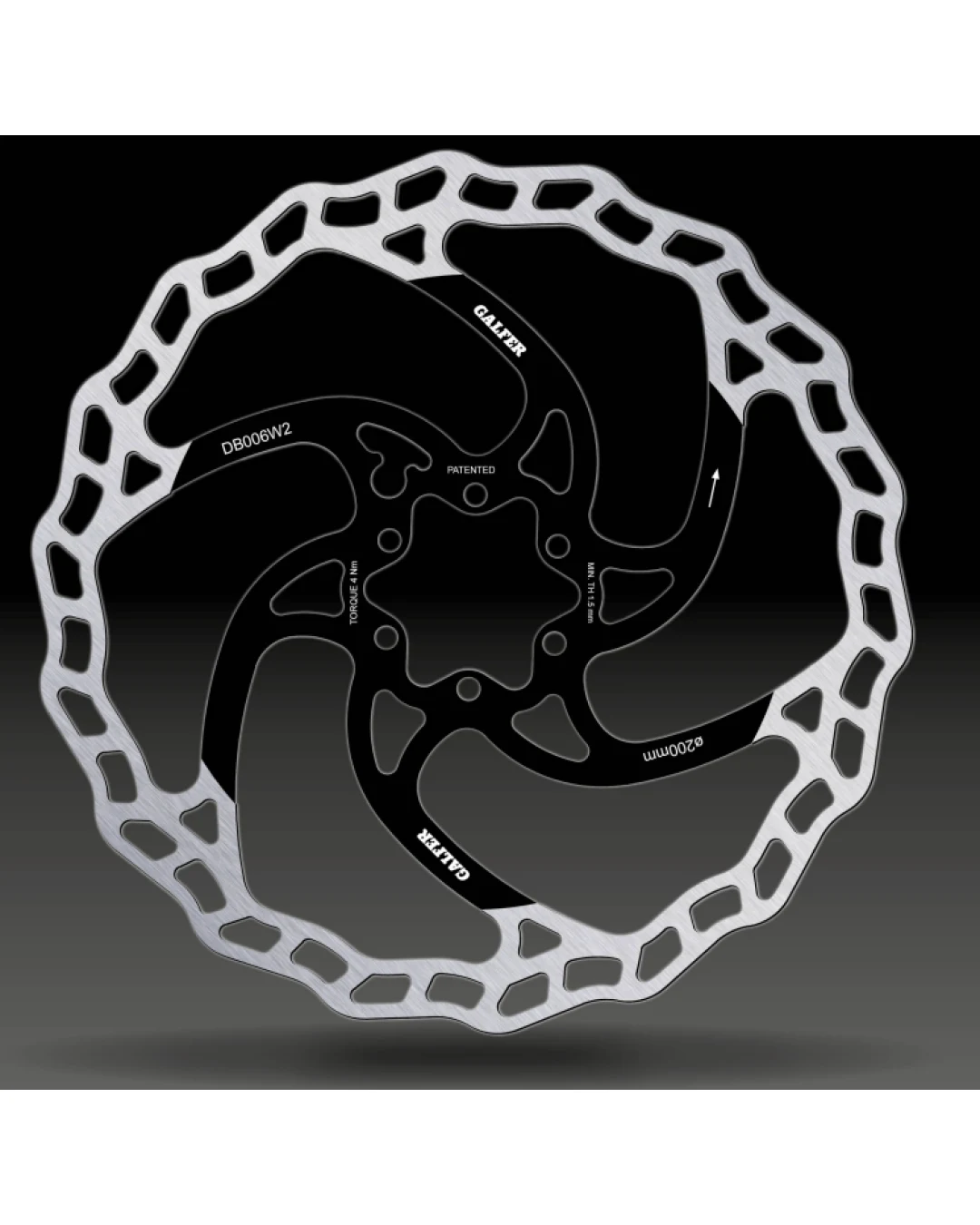 Вело спирачен диск GALFER BIKE DISC WAVE Ø200X2.0MM Brake Disc