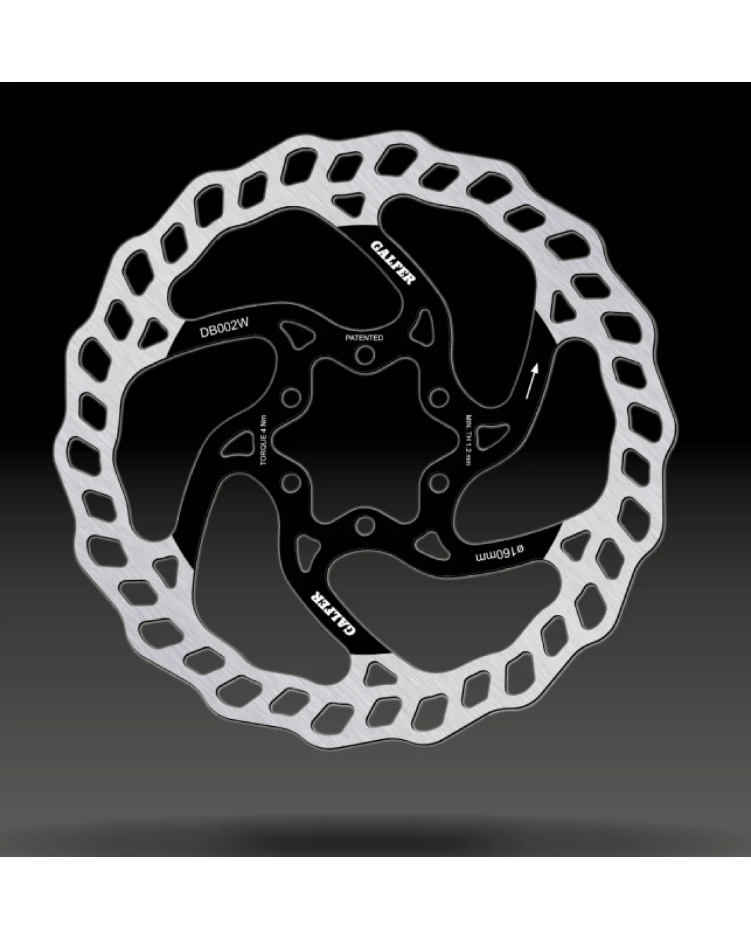 Вело спирачен диск GALFER BIKE MTB DISC WAVE Ø160X1.8MM Brake Disc