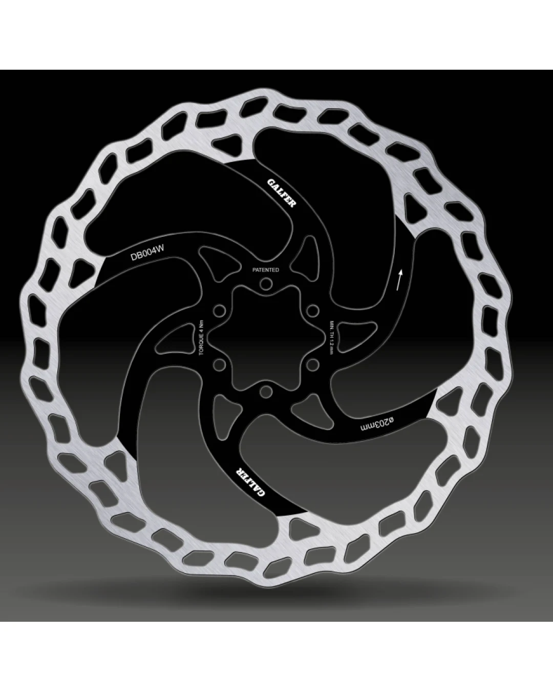 Вело спирачен диск GALFER BIKE MTB DISC WAVE Ø203X1.8MM Brake Disc