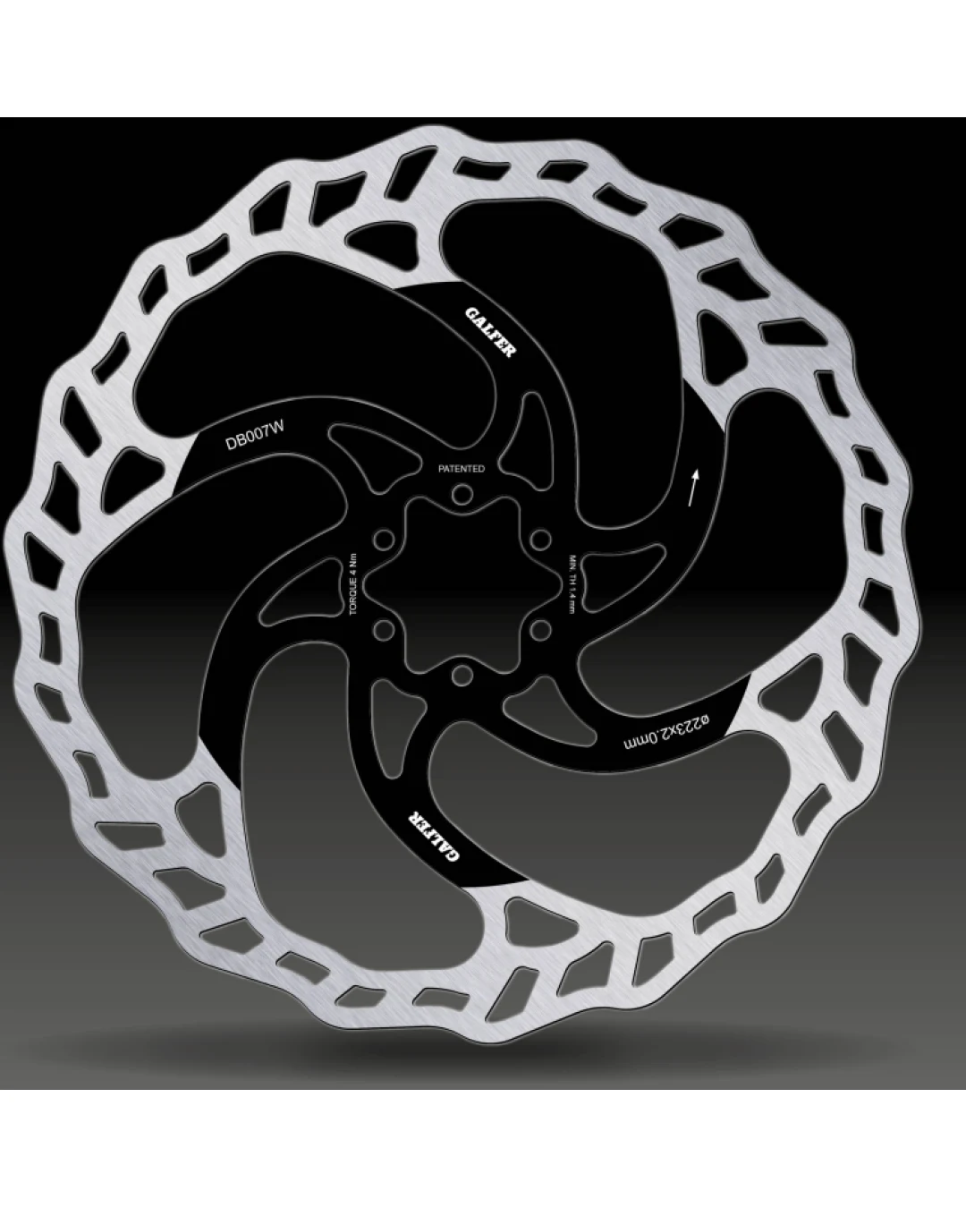 Вело спирачен диск GALFER BIKE MTB DISC WAVE Ø223X2.00MM Brake Disc