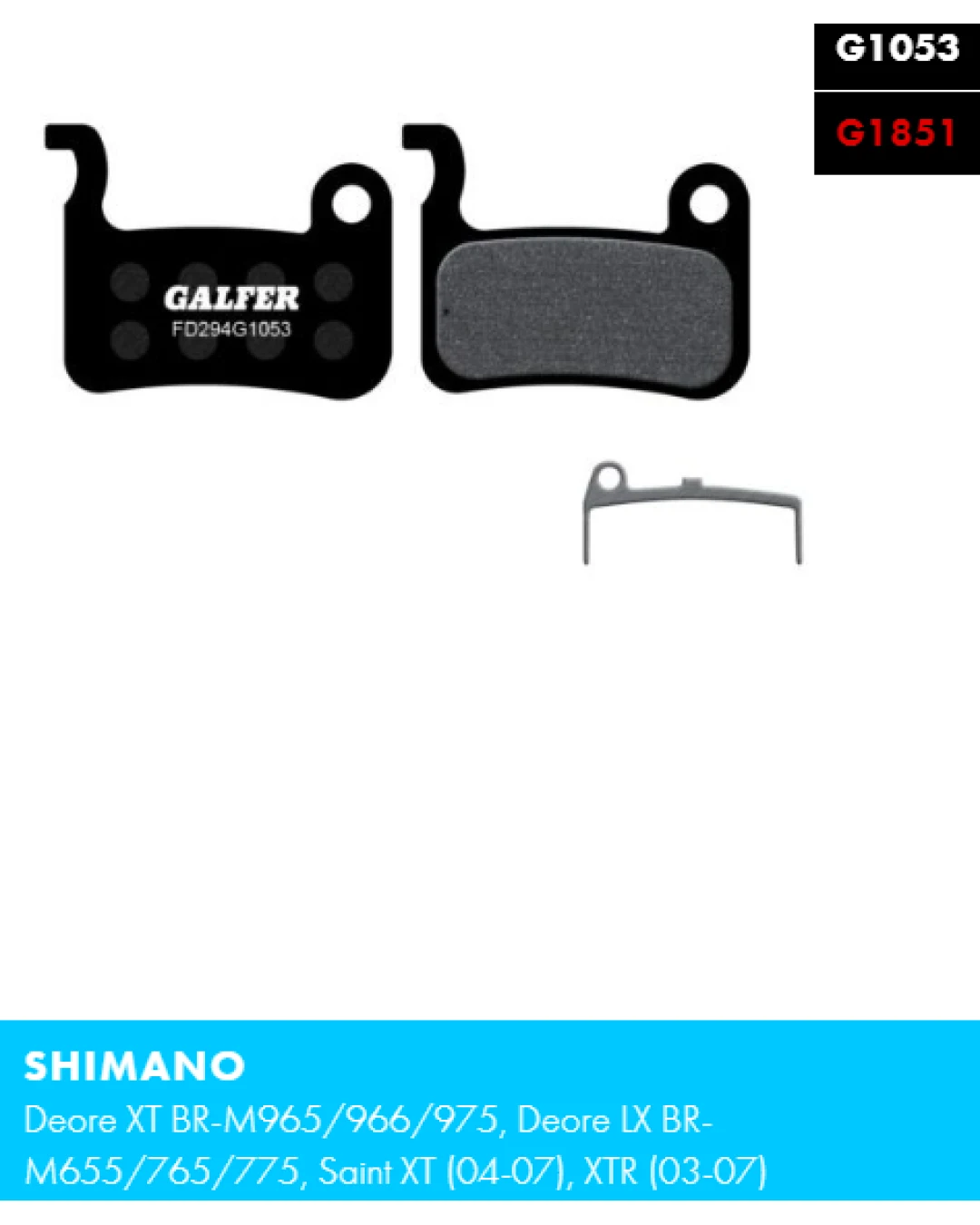 Вело спирачни накландки GALFER BIKE FD294G1053 PERFORMANCE Brake Pad