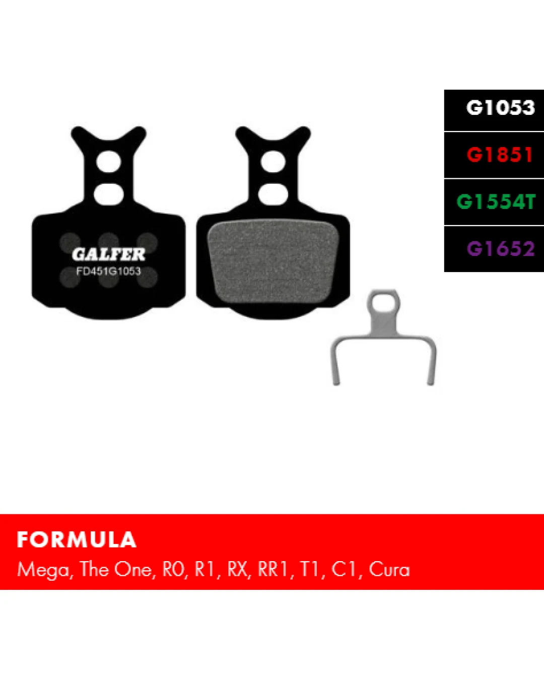 Вело спирачни накландки GALFER BIKE FD451G1053 PERFORMANCE Brake Pad