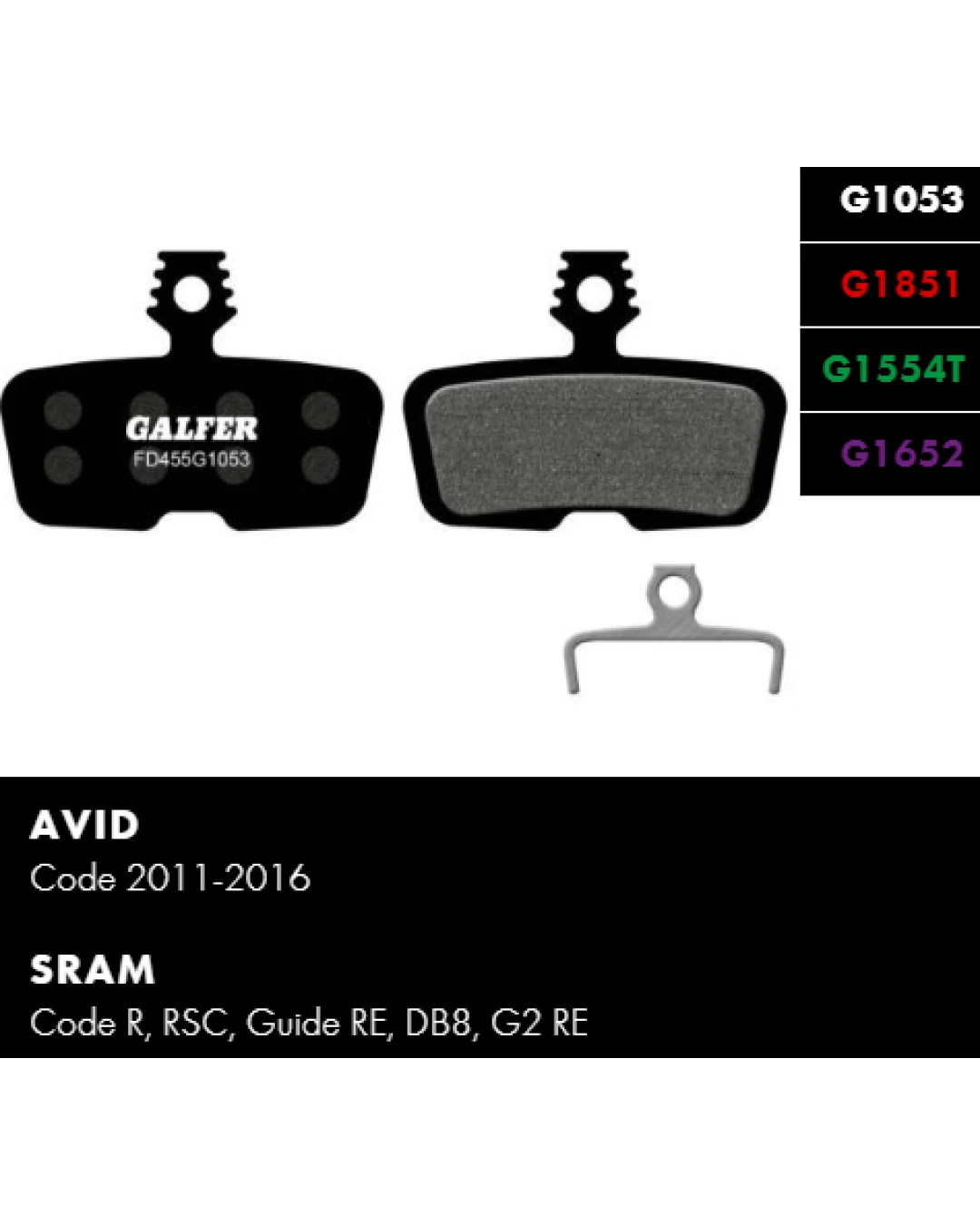 Вело спирачни накландки GALFER BIKE FD455G1053 PERFORMANCE Brake Pad