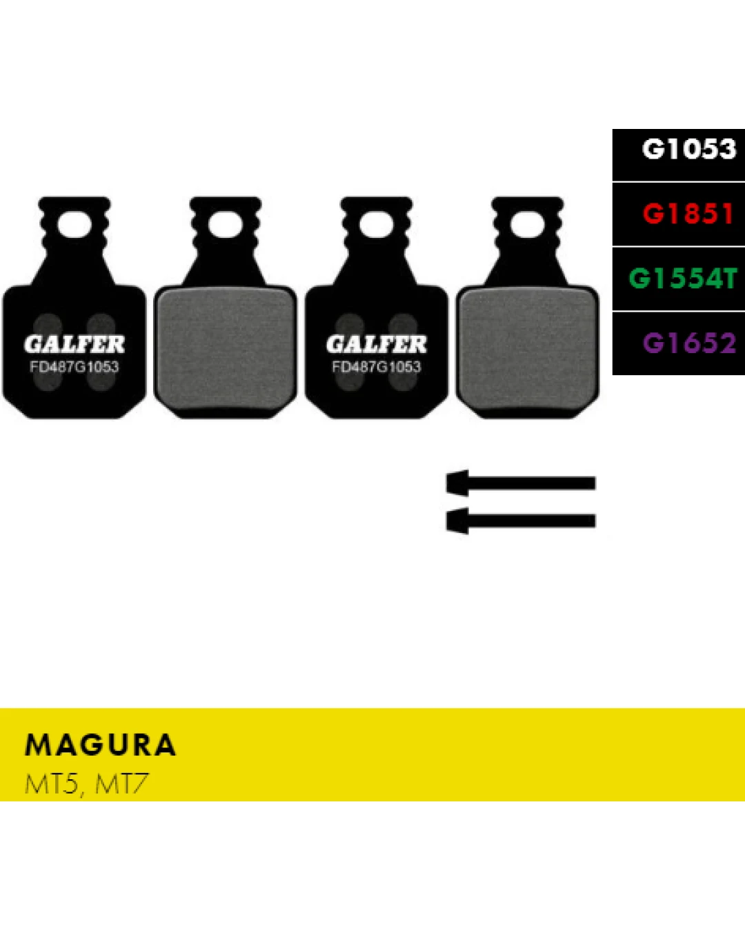 Вело спирачни накландки GALFER BIKE FD487G1053 PERFORMANCE Brake Pad