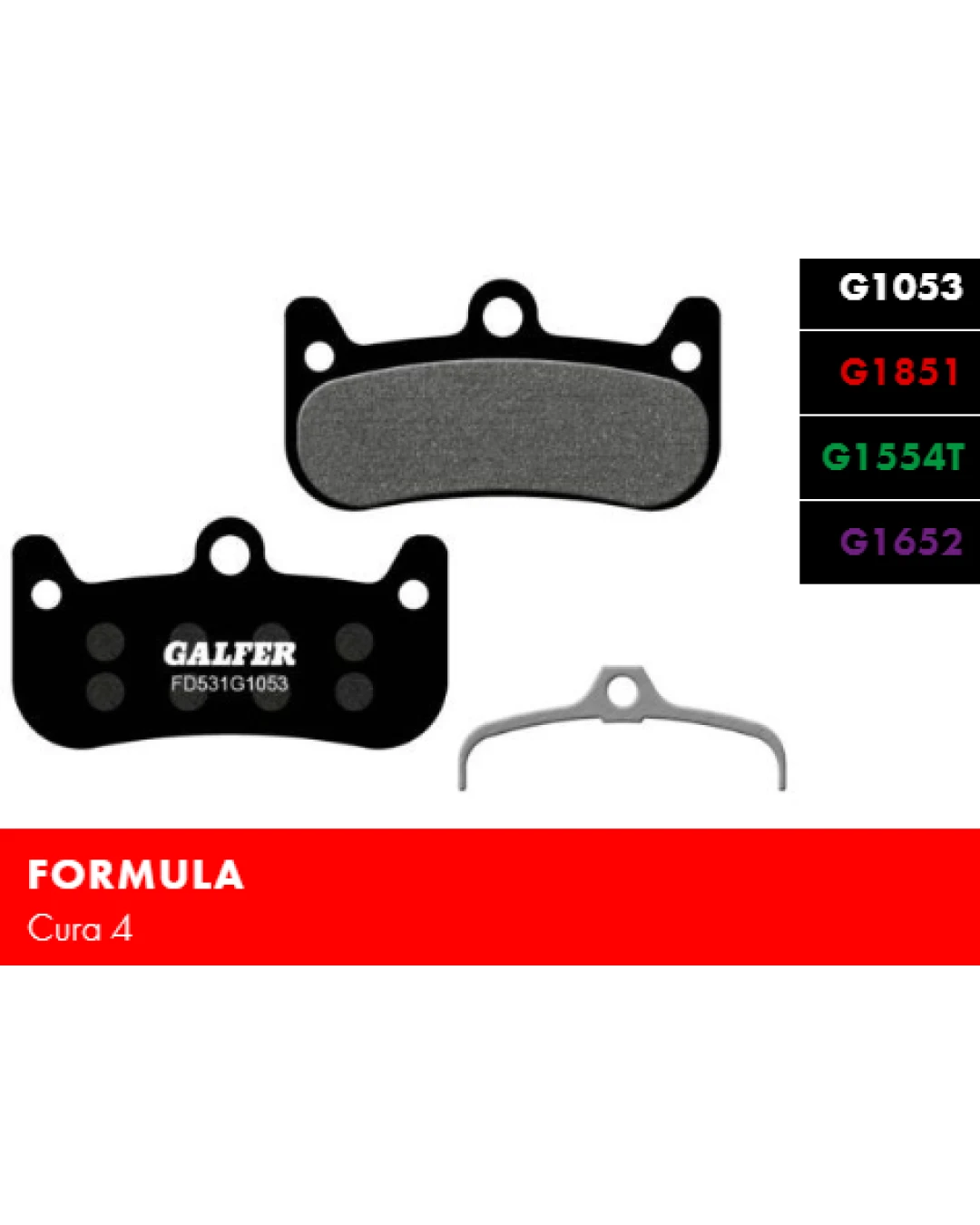 Вело спирачни накландки GALFER BIKE FD531G1053 PERFORMANCE Brake Pad