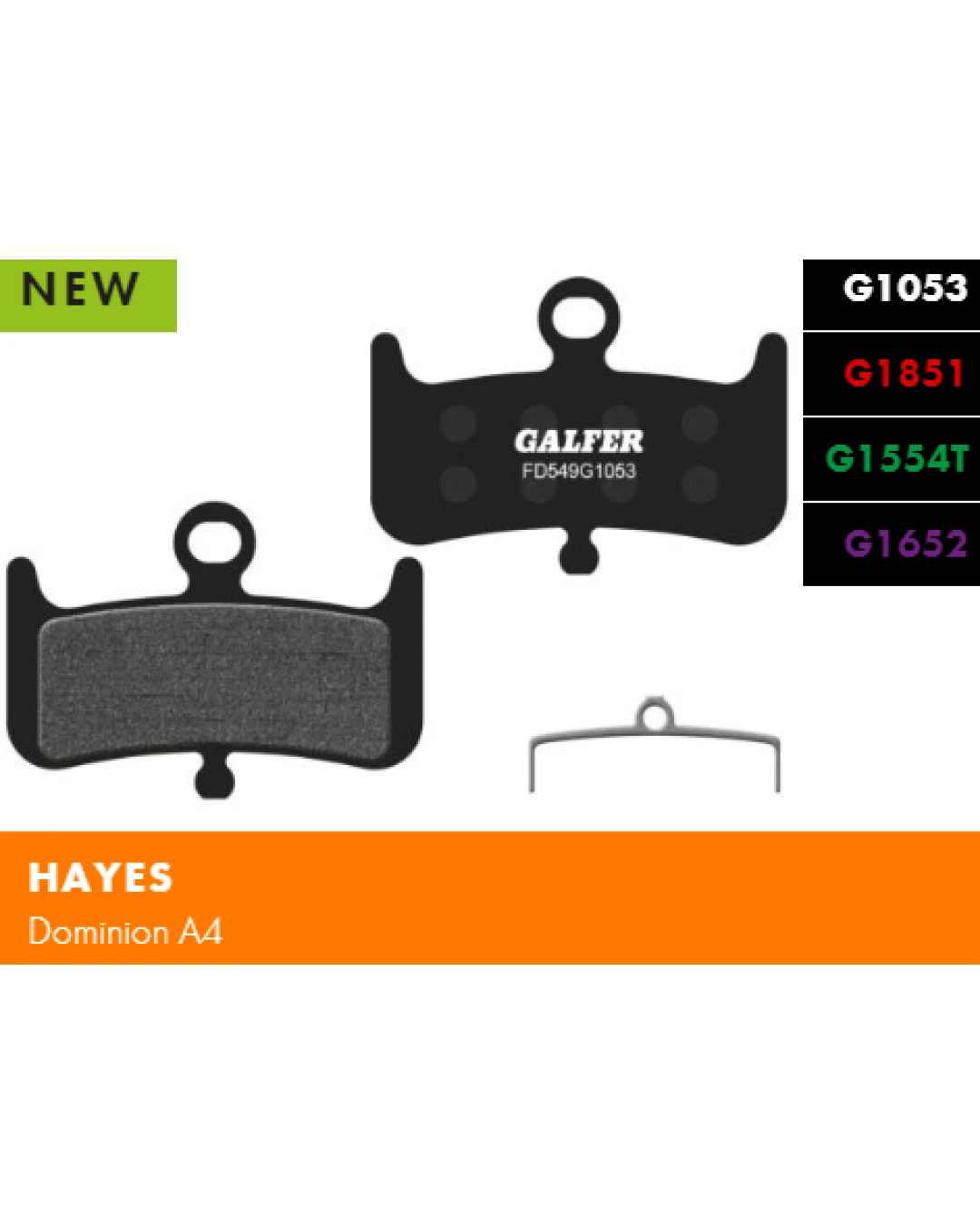 Вело спирачни накландки GALFER BIKE FD549G1053 PERFORMANCE Brake Pad