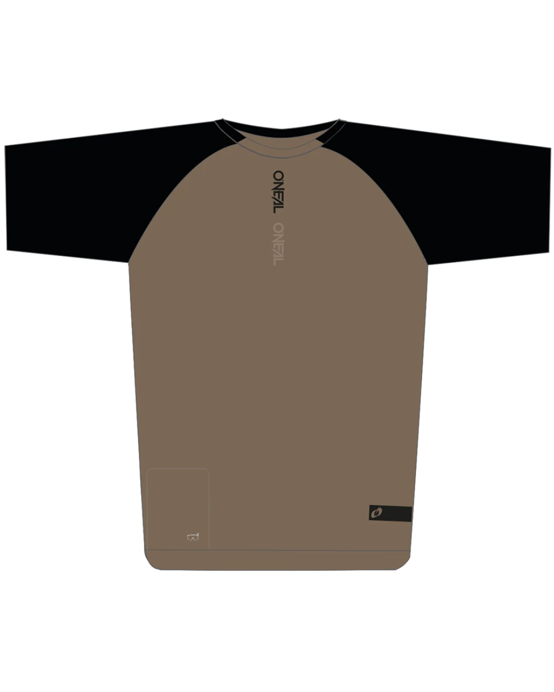 Вело тениска O'NEAL PIN IT BLACK/BROWN V.26